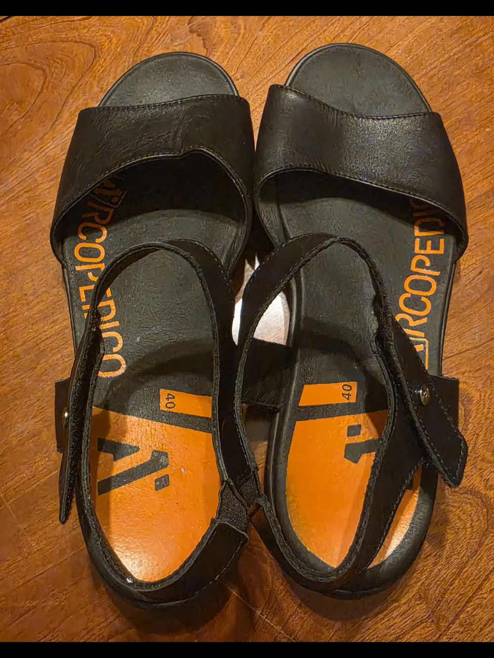 Arcopedico Black Leather Comfort Sandals EU